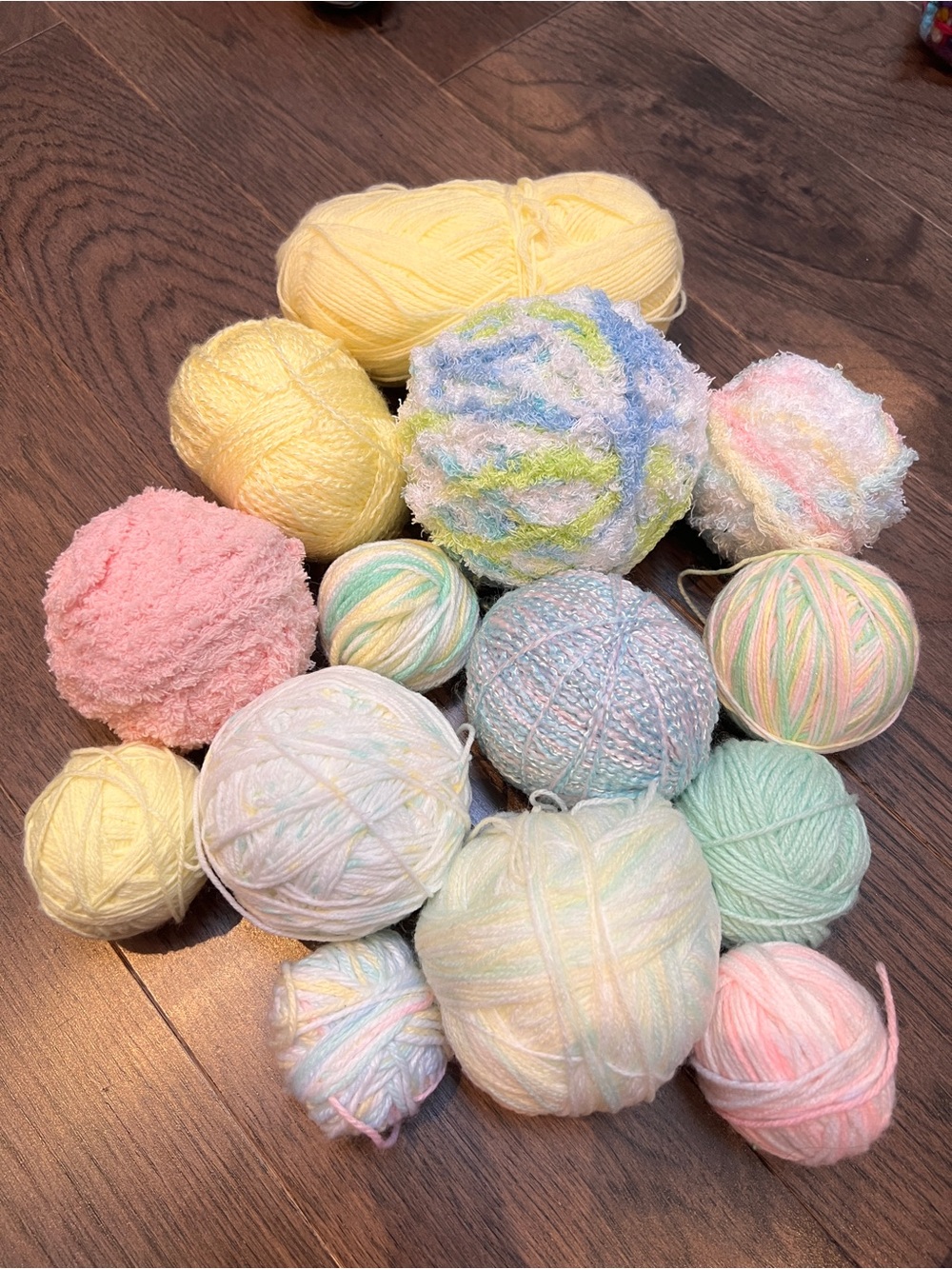 500g baby colors yarns assorted for knitting or crochet